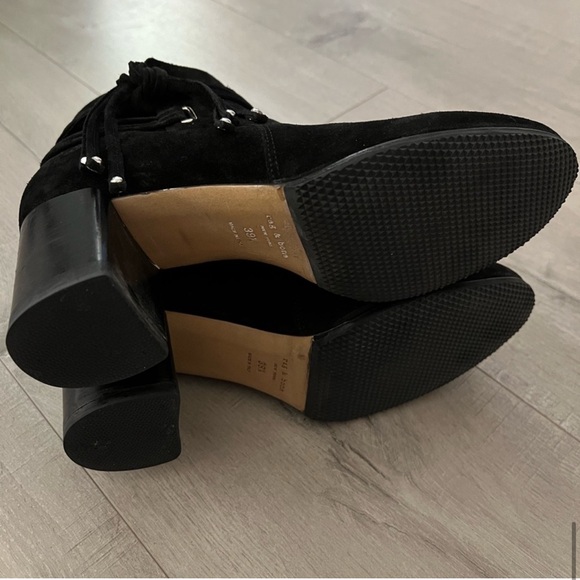 Rag and bone black heeled boots - Picture 7 of 8